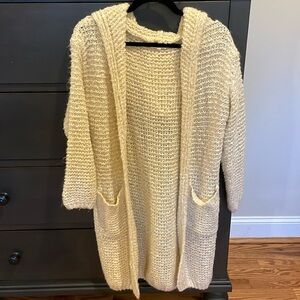 Oversized knitted cardigan